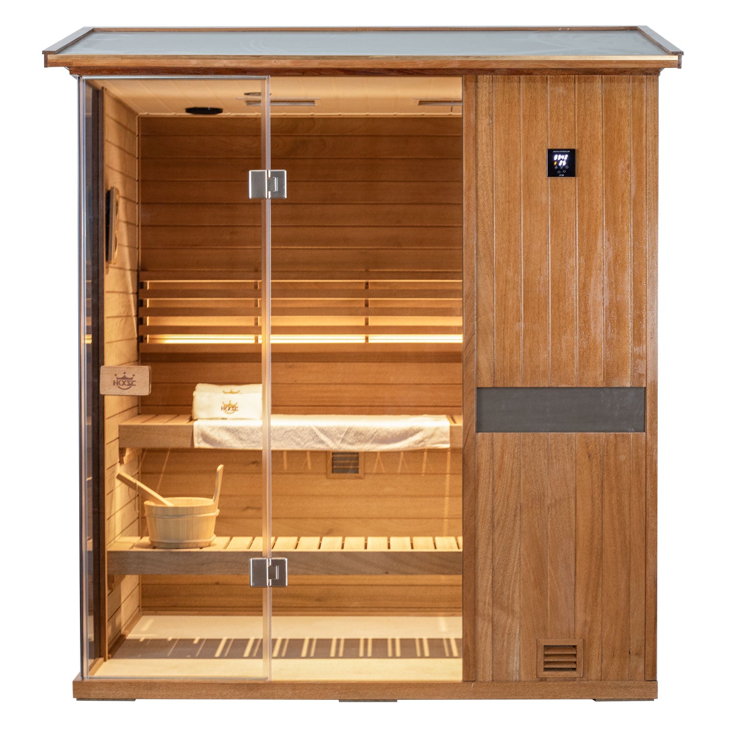 Aurora Outdoor Durable Weatherproof Steam Sauna - 3 Person