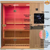 HKXSC 703ST New Upgraded Mahogany 2-3 Person Steam Sauna |Waterproof | Pest proof HKXSC-SAUNA