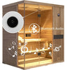 HKXSC 703ST New Upgraded Mahogany 2-3 Person Steam Sauna |Waterproof | Pest proof HKXSC-SAUNA