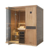 HKXSC 704ST4 Person Negative Ion Steam Sauna | Resistant to pests | Mahogany | Wide Vision-Lay-Flat HKXSC-SAUNA