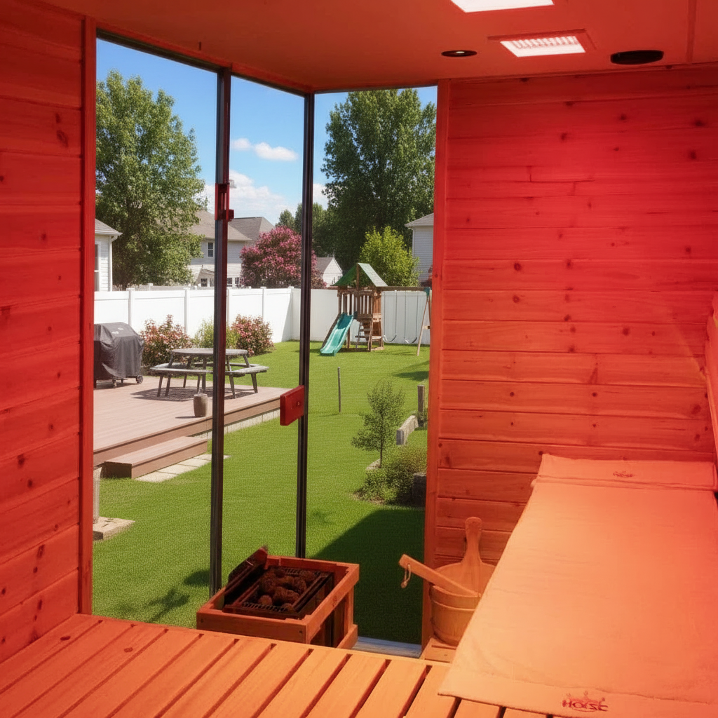 Solid Outdoor Steam Sauna - 4 Person | Model 704VS