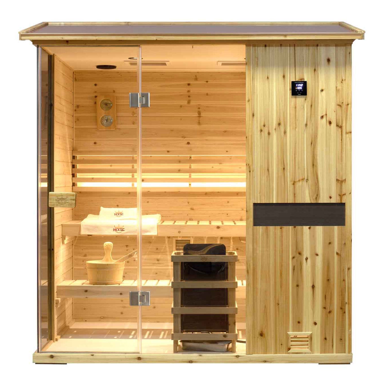 Solid Outdoor Steam Sauna - 4 Person | Model 704VS