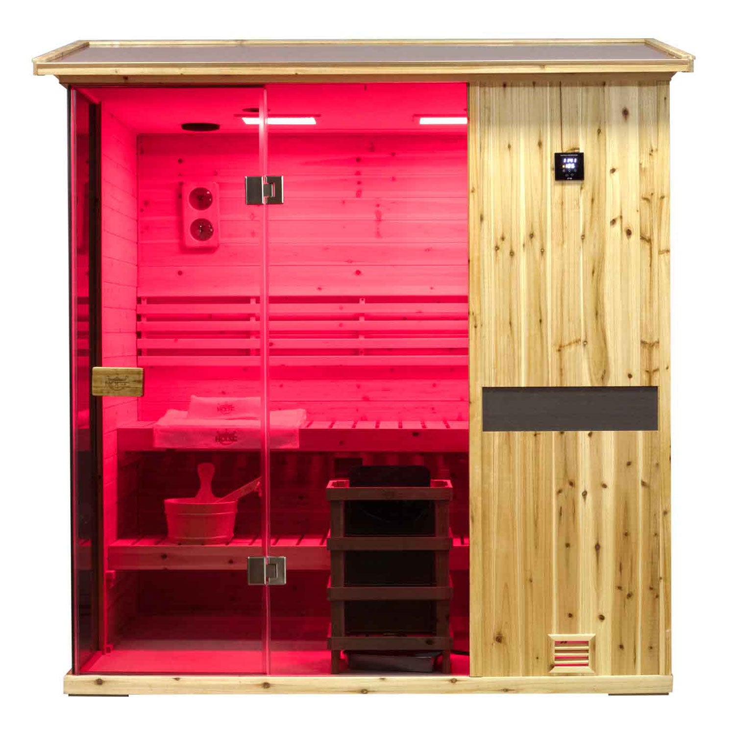 Solid Outdoor Steam Sauna - 4 Person | Model 704VS