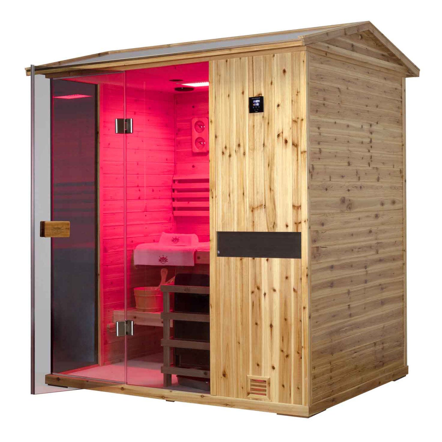 Solid Outdoor Steam Sauna - 4 Person | Model 704VS