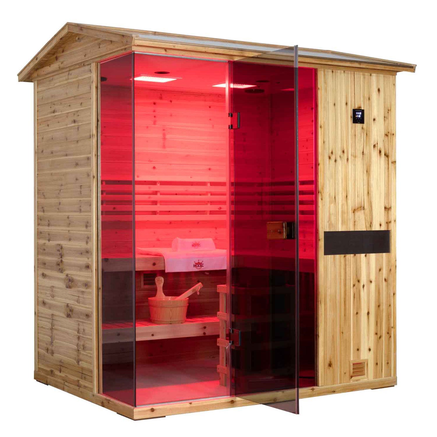 Solid Outdoor Steam Sauna - 4 Person | Model 704VS