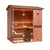 HKXSC 704VT4 Person Negative Ion Steam Sauna | outdoor sauna | Mahogany | Wide Vision-Lay-Flat HKXSC-SAUNA