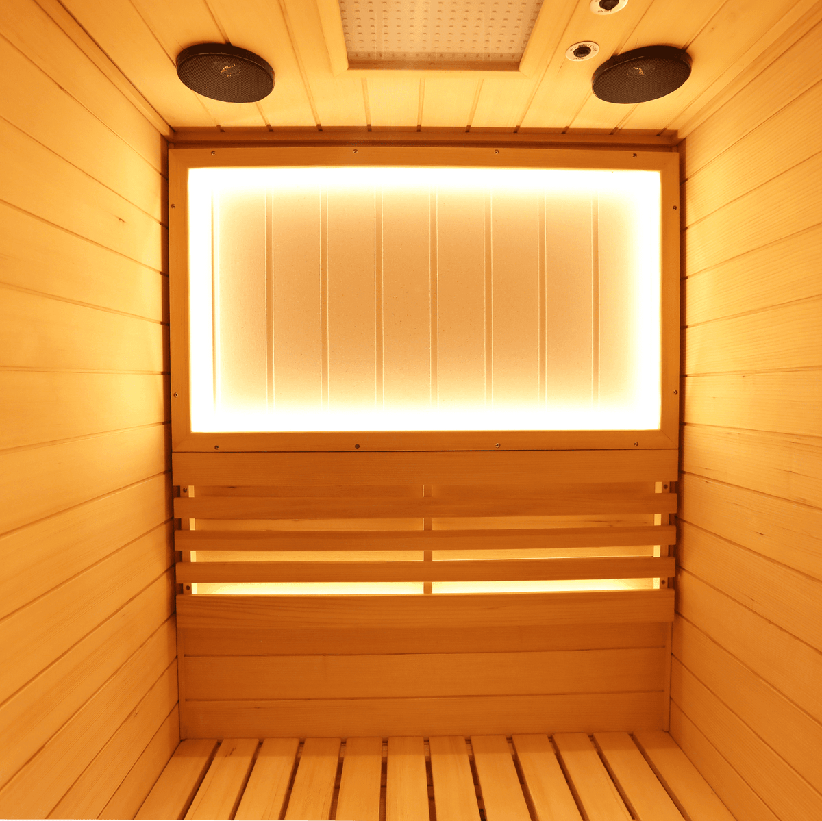 701SH upgraded hemlock single sauna, indoor home steam room for daily sauna therapy sessions