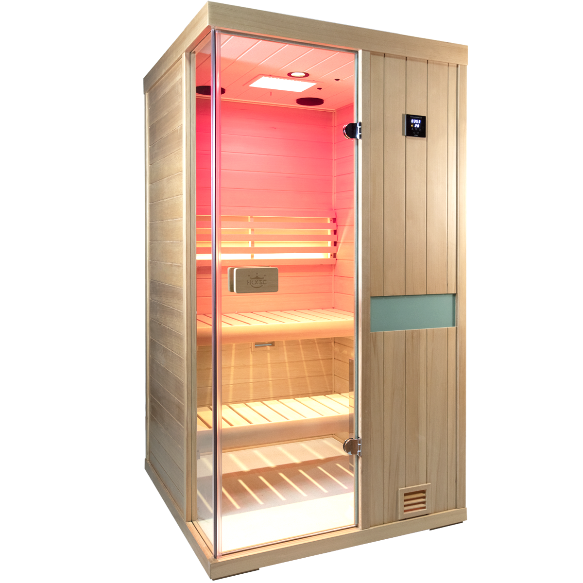 HKXSC 701SH 1 Person Indoor Steam Sauna | affordable | New Upgraded HKXSC-SAUNA