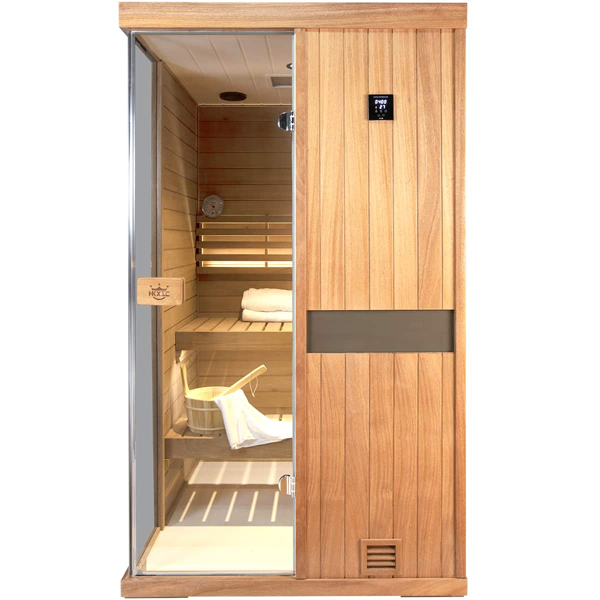 HKXSC 702ST 2 Person Indoor Steam Sauna | affordable | New Upgraded HKXSC-SAUNA