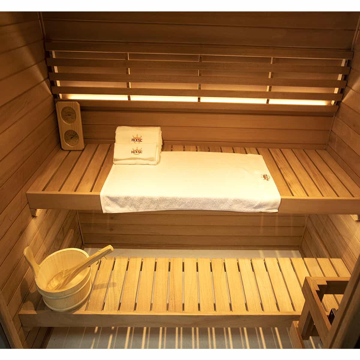 HKXSC 703VT New Upgraded Mahogany 2-3 Person Steam Sauna |  Waterproof | Pest proof HKXSC-SAUNA