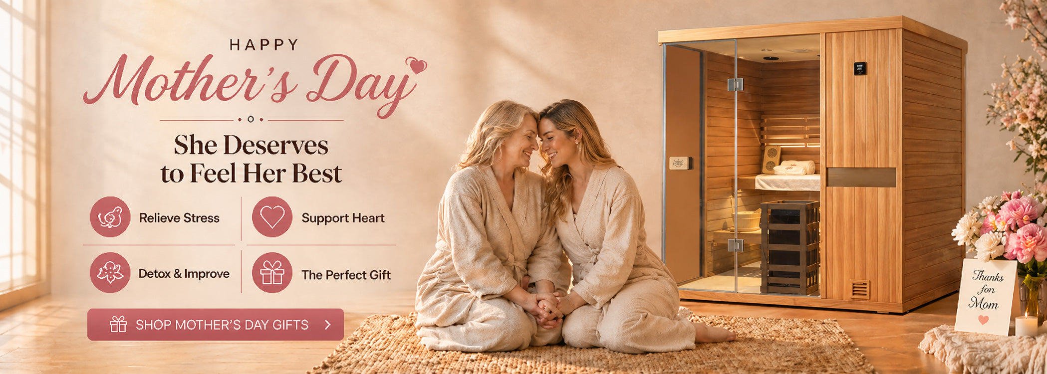Mother’s Day Special: HKXSC Luxury Indoor Steam Sauna | Ultimate At-Home Spa Experience for Mom