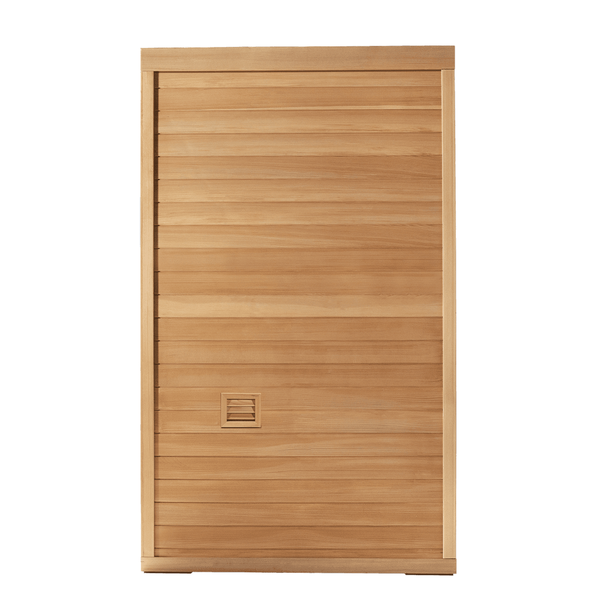 Wellness‑focused indoor sauna for two‑person, upgraded hemlock cabin fitted with 660nm red‑light photobiomodulation panels