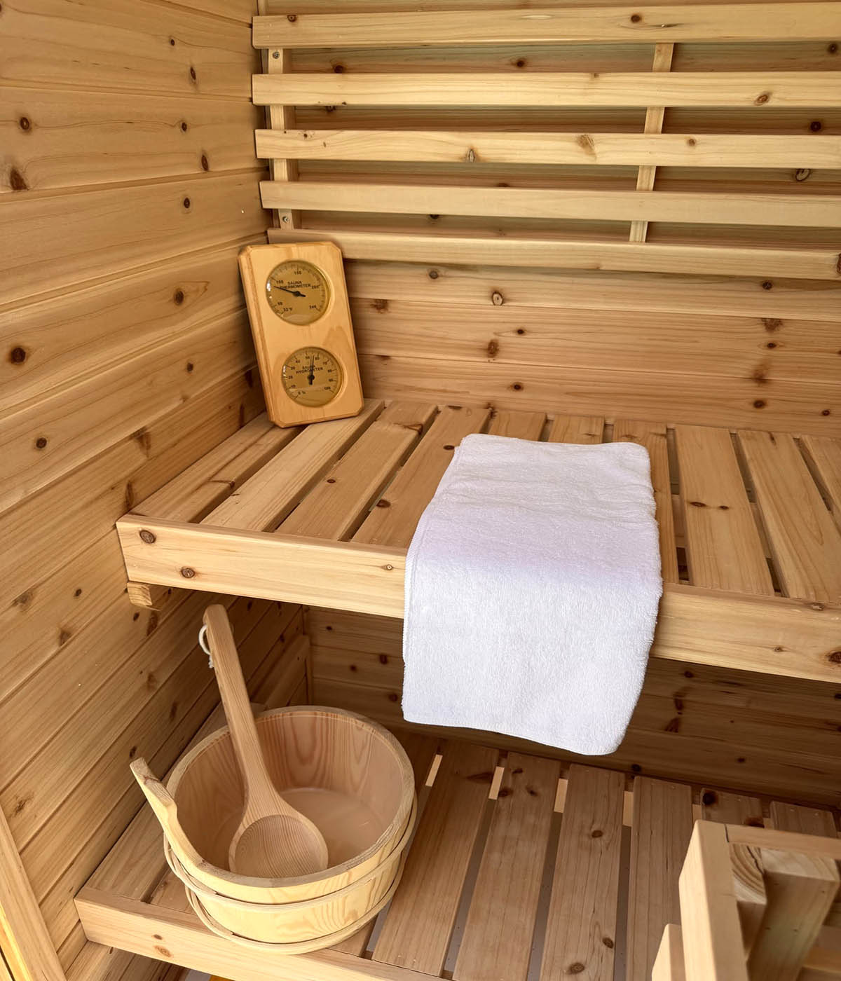 1–2 Person Compact Home Sauna for Small Space, All-in-one Sauna Kit Including Headrest Mat and Waterproof Silicone Seal Accessories