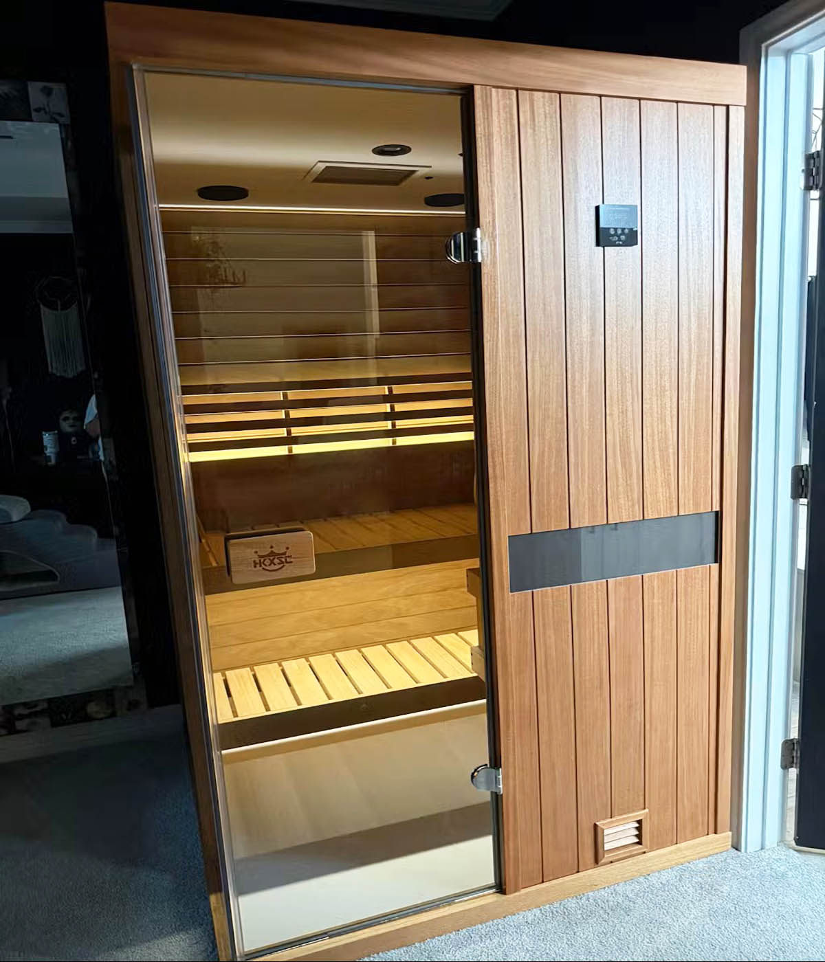 Indoor Long Lasting Natural Timber Sauna