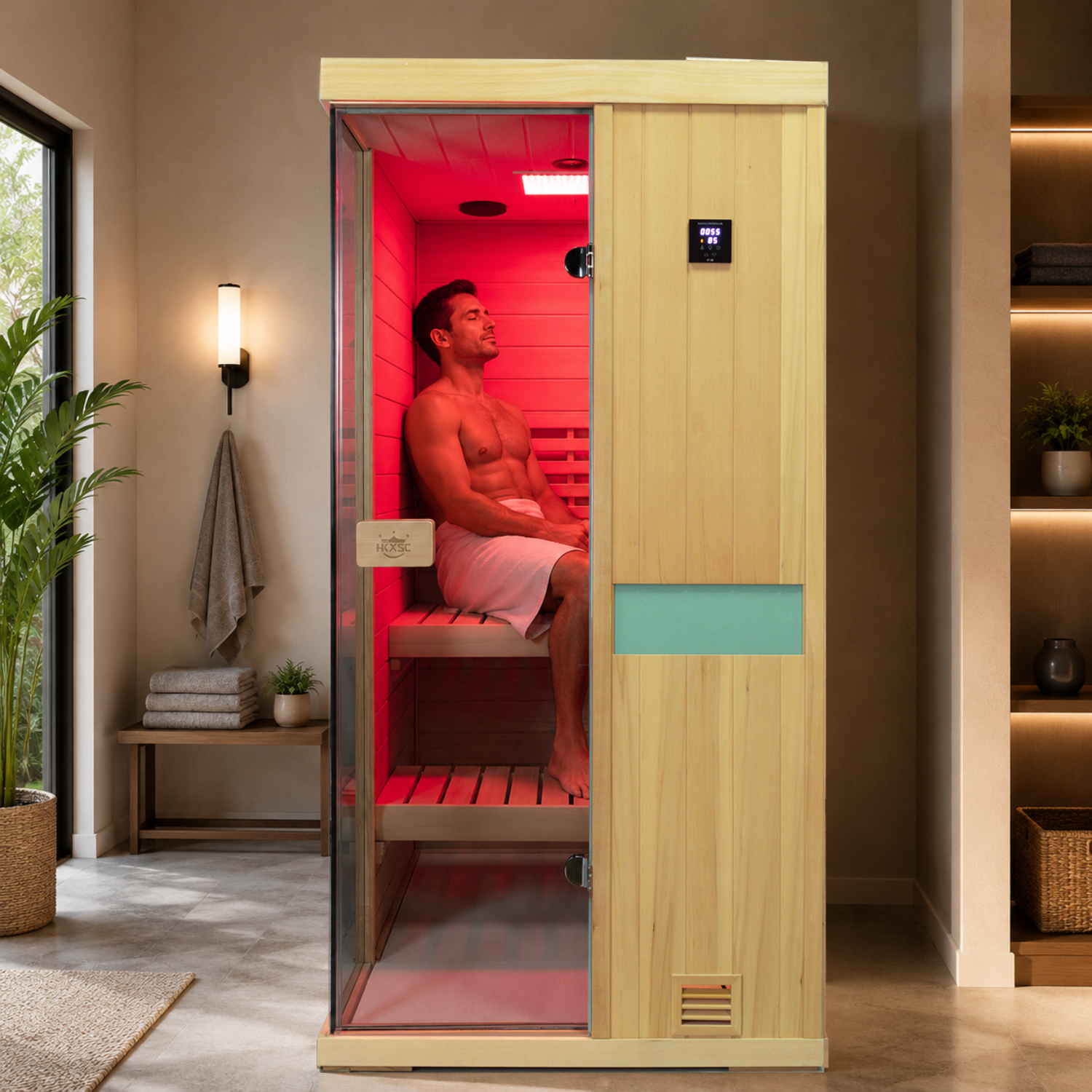 701SH Indoor one person sauna with 2500W heater tradition steam sauna Home physiotherapy