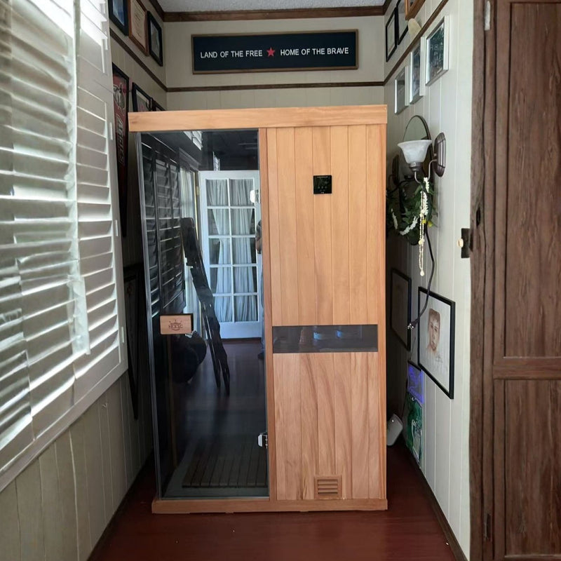 Complete assembly steam sauna cabin