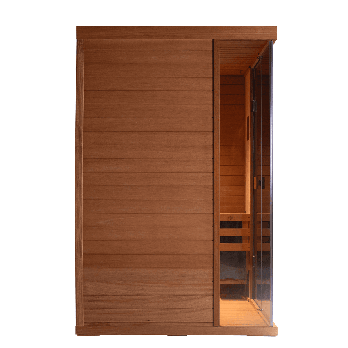 HKXSC 703STU indoor home spa, 3-person mahogany steam sauna for stress relief
