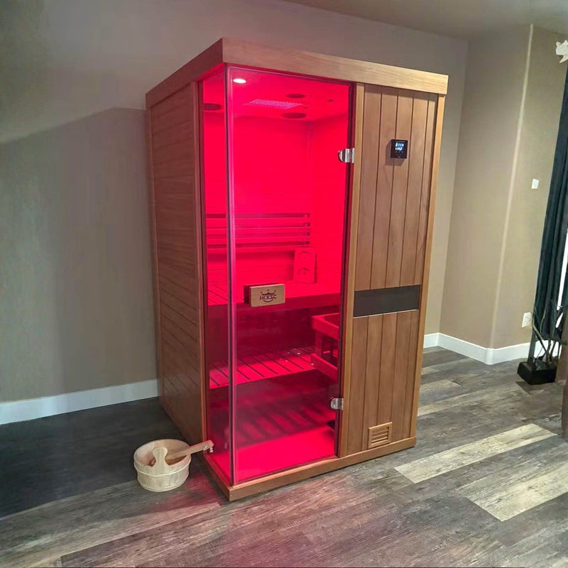 High heat retention home steam sauna supports long spa sessions
