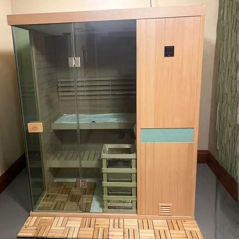 Ventilation reserved indoor garage steam sauna with roof exhaust option