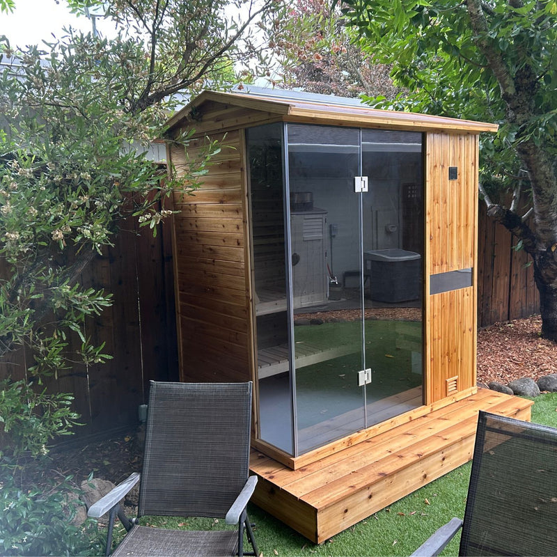 HKXSC Perfect Backyard Spa With Negative Ion Steam Therapy