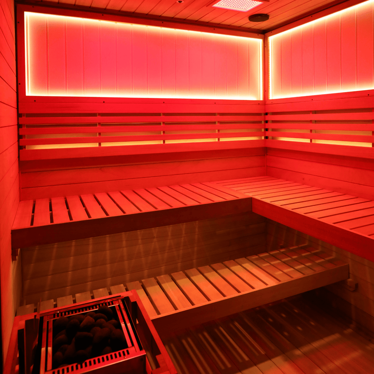 HKXSC 704VT outdoor mahogany sauna with oil-wax coating for all-weather durability