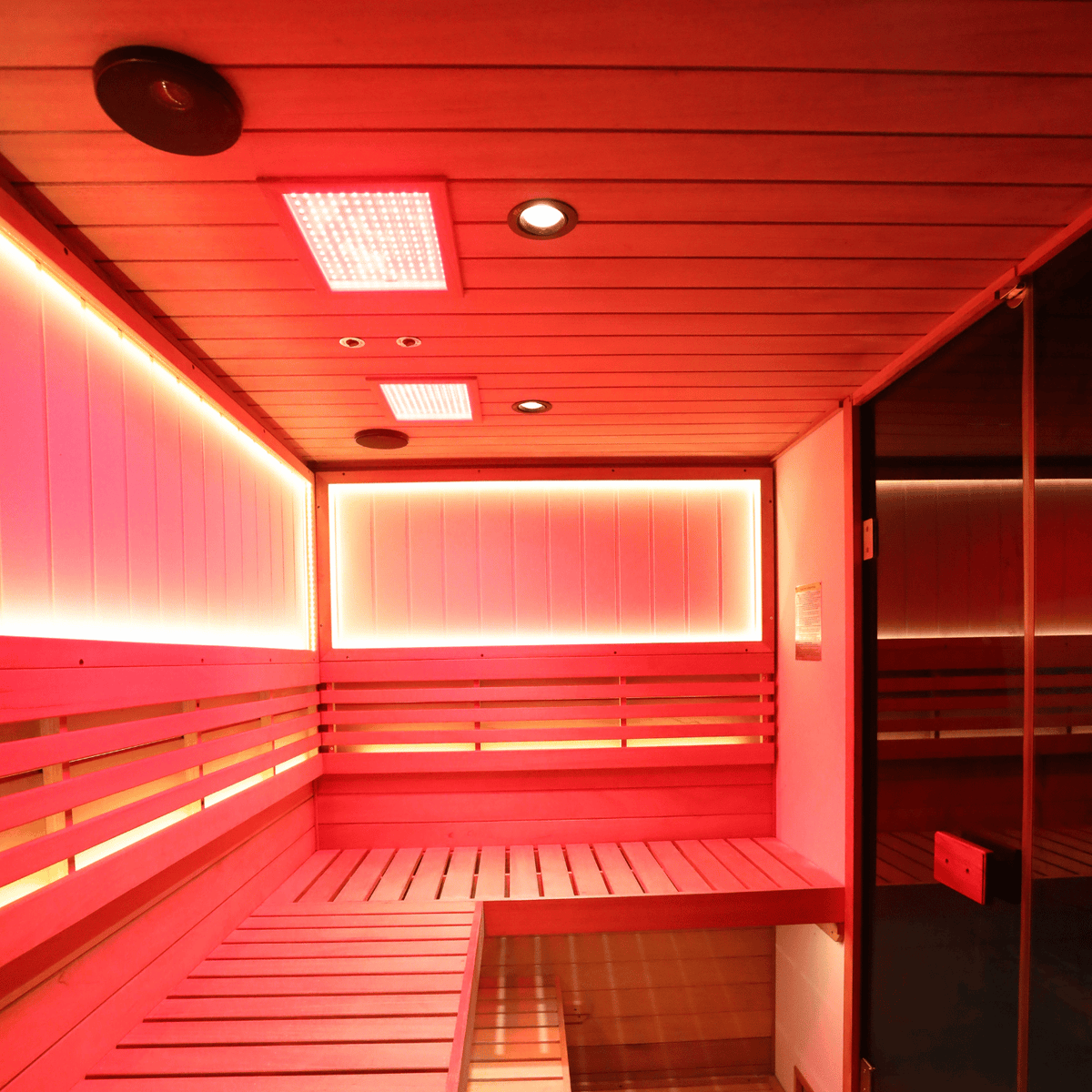 HKXSC 704VT outdoor steam sauna with negative ion and red light for daily detox and recovery