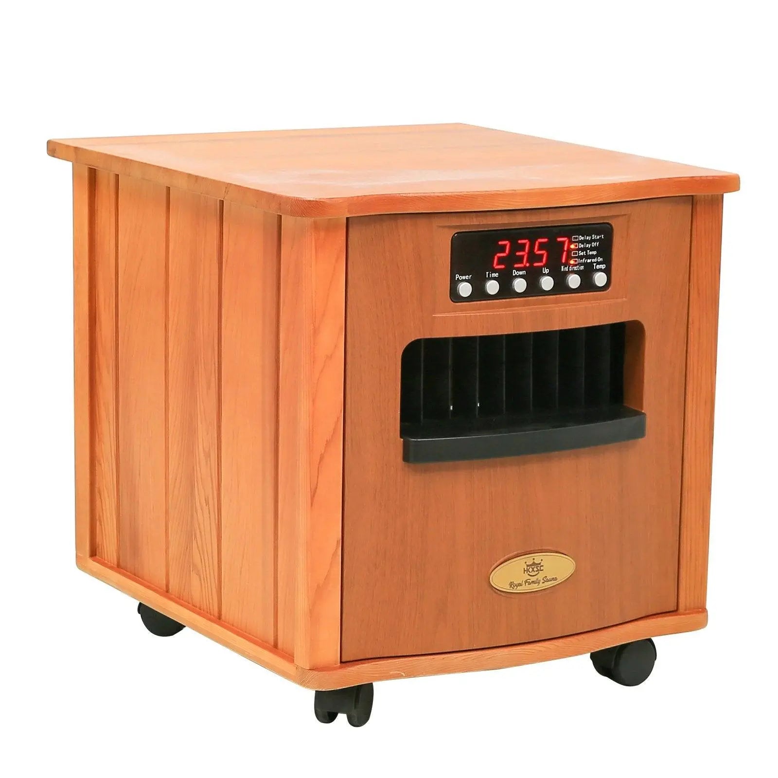 Bedside Cupboard Portable Heater In Red Cedar - HKXSC