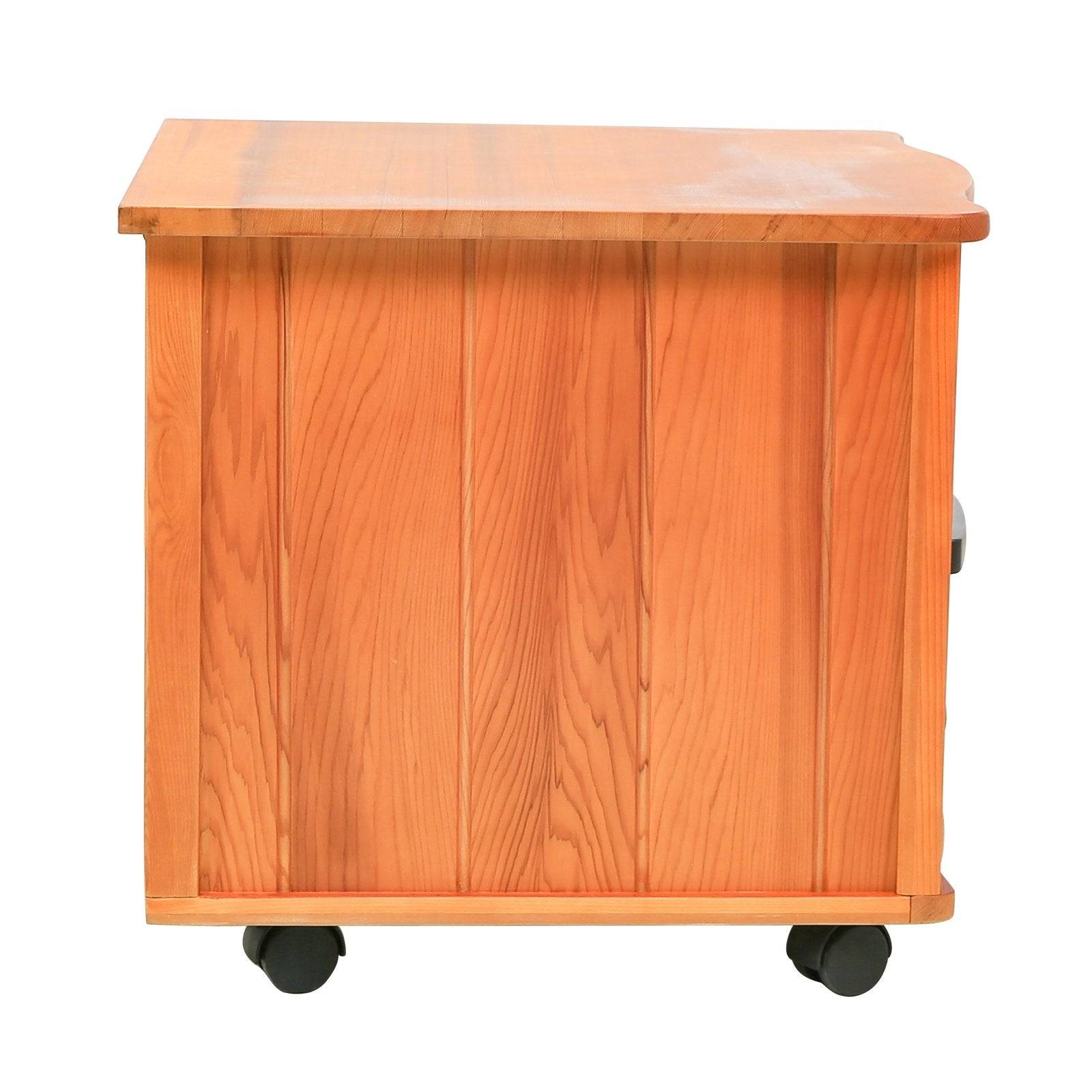 Bedside Cupboard Portable Heater In Red Cedar - HKXSC