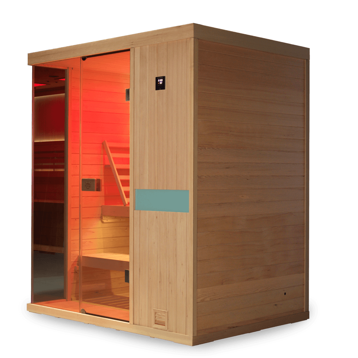 HKXSC 703SH indoor Hemlock sauna with negative ion panel for air purification and relaxation