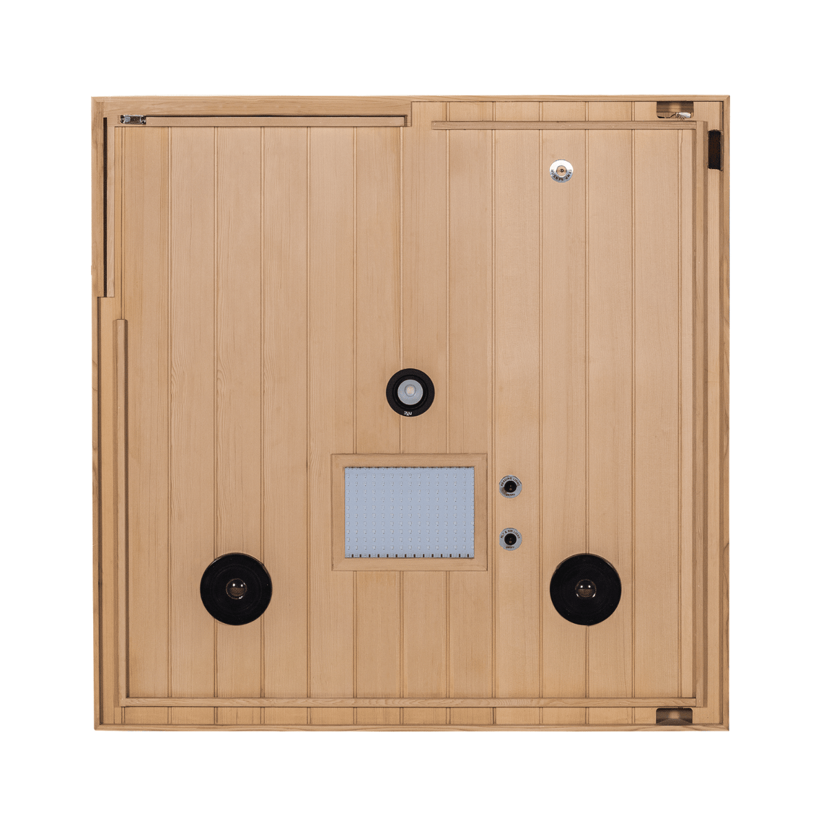 HKXSC 702SH Indoor Hemlock Steam Sauna in home wellness setting
