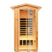 Noble 1 Person Fir Wood Infrared Sauna With 360° Surround Heating - HKXSC