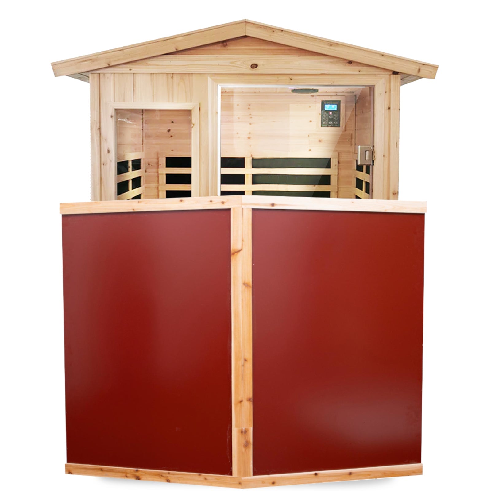 Noble 2 Person Fir Wood Infrared Sauna | 20 Minute Assembly - HKXSC