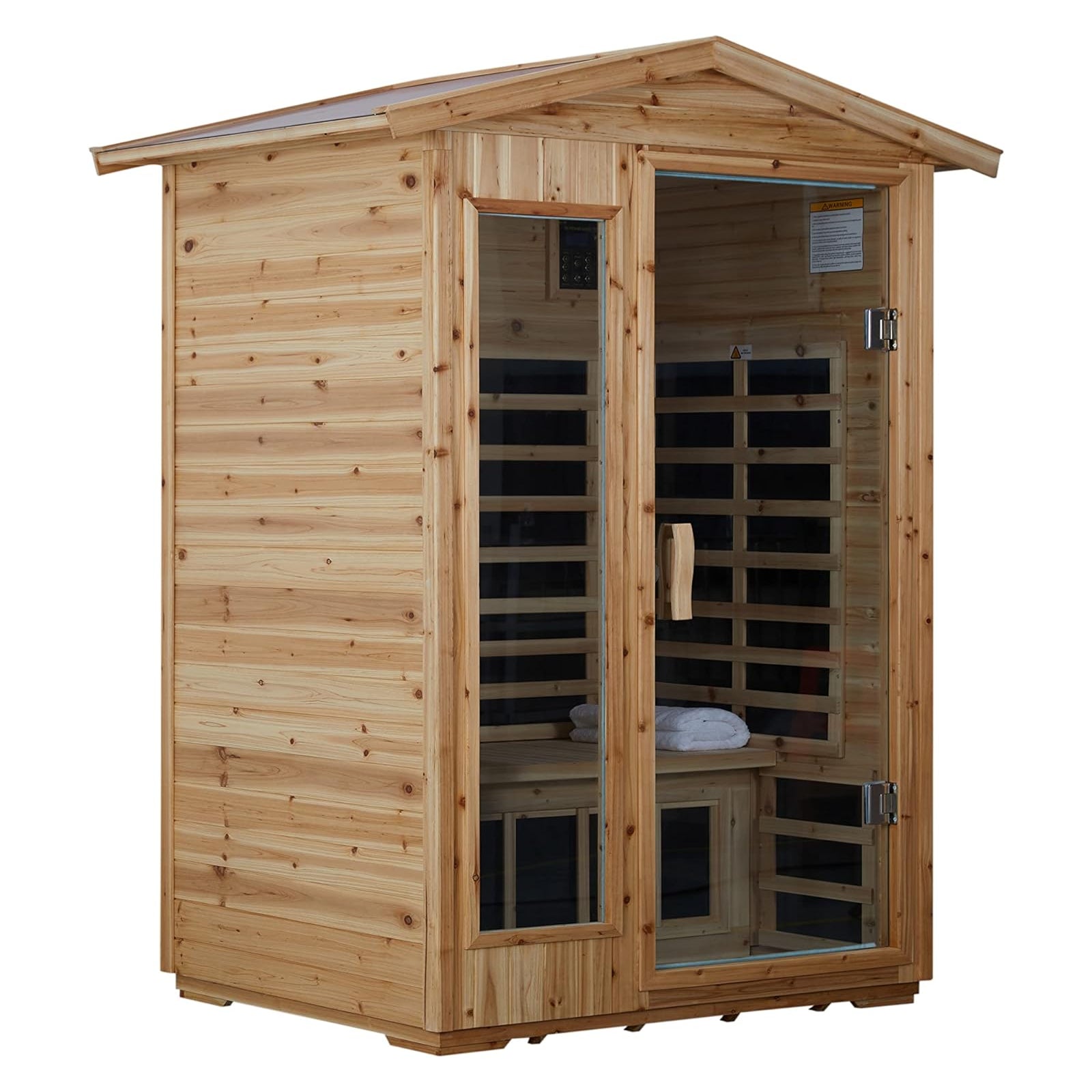 Noble 2 Person Fir Wood Infrared Sauna | 20 Minute Assembly - HKXSC