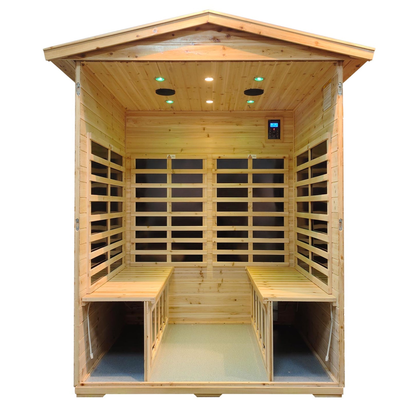 Noble 4 Person 100% Solid Fir Wood Infrared Sauna - HKXSC