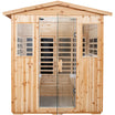 Noble 4 Person 100% Solid Fir Wood Infrared Sauna - HKXSC