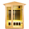 Prince 2 Person Basswood Low EMF Infrared Sauna With 6mm Tempered Door - HKXSC